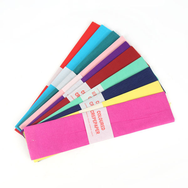 Solid color crepe paper